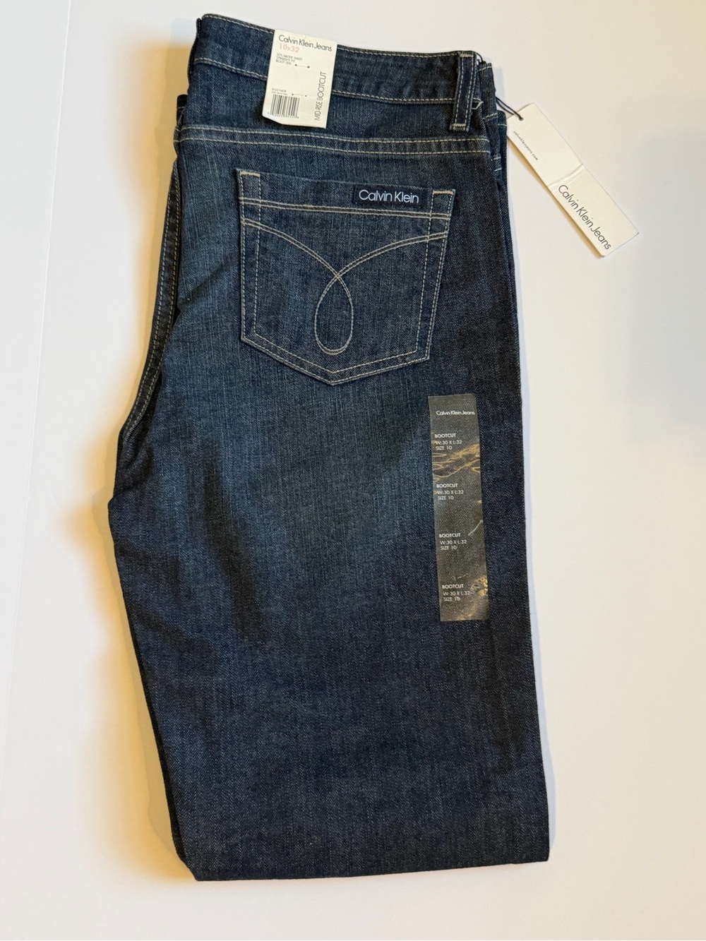 Calvin Klein Jeans Women’s Dark Indigo Boot Cut Denim - Picture 6 of 8